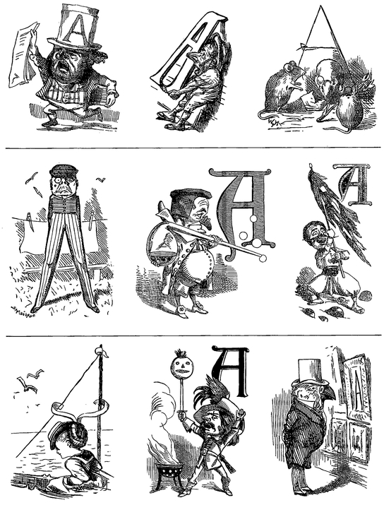 Fanciful Victorian Initials 1142 Decorative Letters from PUNCH - photo 12