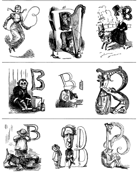 Fanciful Victorian Initials 1142 Decorative Letters from PUNCH - photo 22