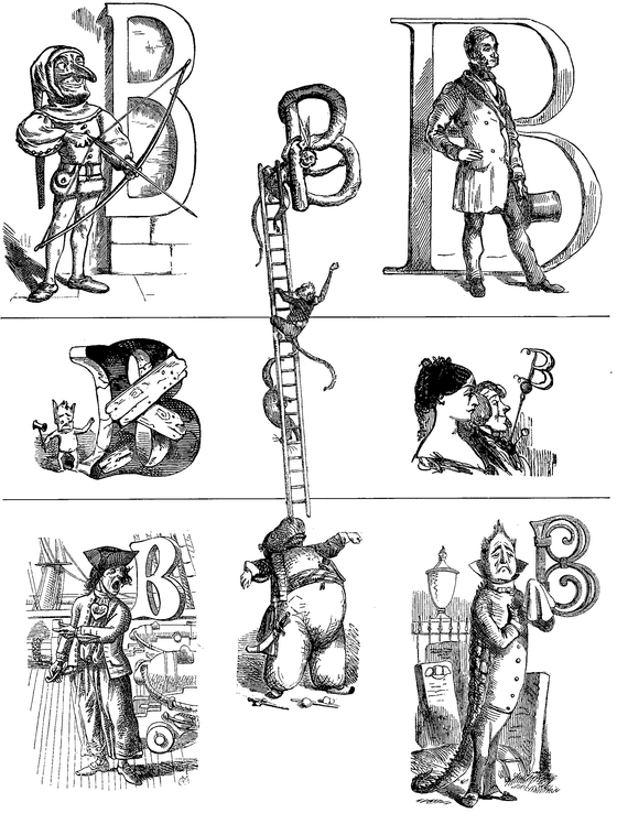 Fanciful Victorian Initials 1142 Decorative Letters from PUNCH - photo 23