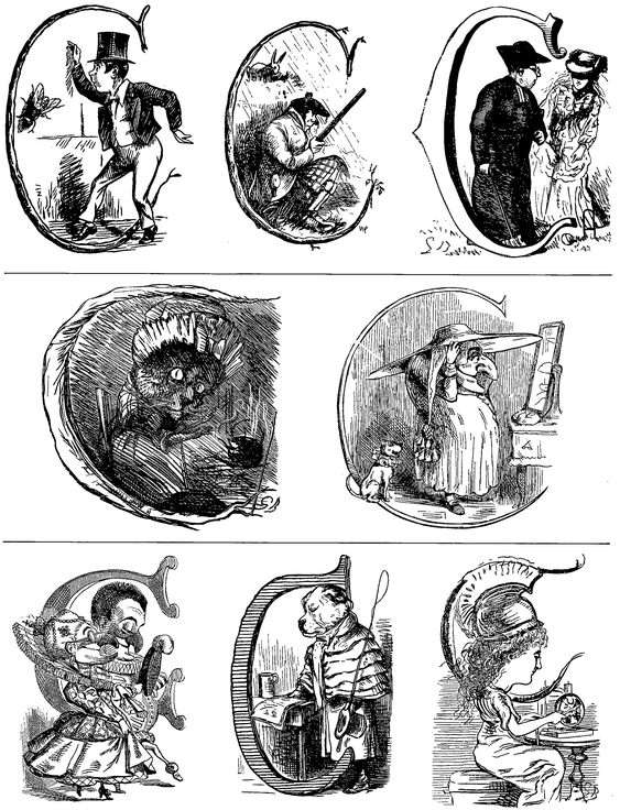 Fanciful Victorian Initials 1142 Decorative Letters from PUNCH - photo 31