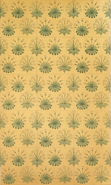Daisy pattern for hand-painted tiles Daisy design for wallpaper - photo 5