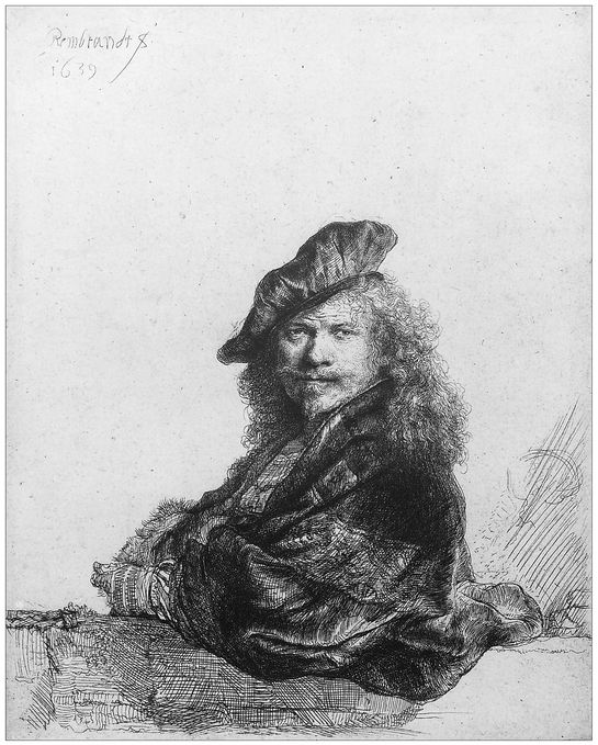 17 REMBRANDT VAN RIJN 1606-1669 Self-portrait Leaning on a Stone Wall - photo 18