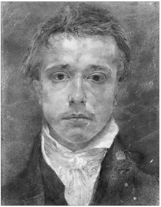 21 SAMUEL PALMER 1805-1881 Self-portrait undated c1826 Black chalk - photo 22