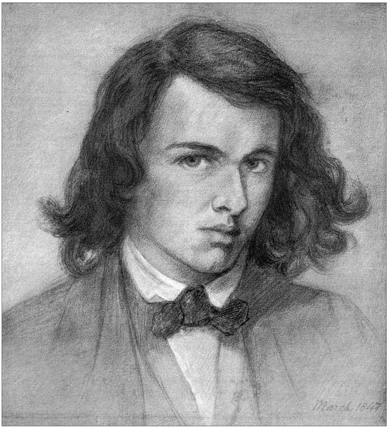 24 DANTE GABRIEL ROSSETTI 1828-1882 Self-portrait 1847 Pencil heightened - photo 25