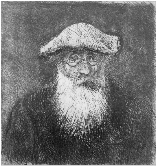 25 CAMILLE PISSARRO 1830-1903 Self-portrait 1890 Etching 185 x 179 cm - photo 26