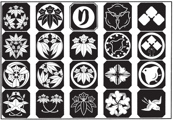 Japanese Animal and Floral Crest Designs - photo 14