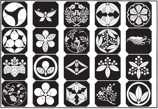 Japanese Animal and Floral Crest Designs - photo 25