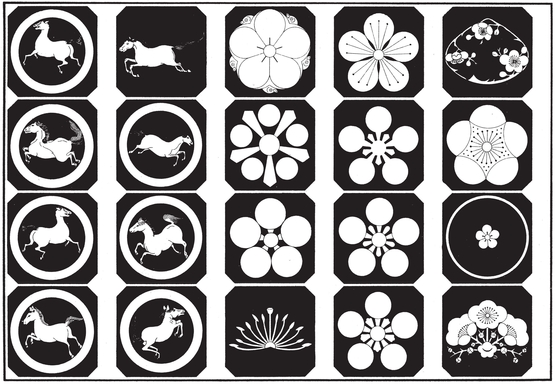 Japanese Animal and Floral Crest Designs - photo 28