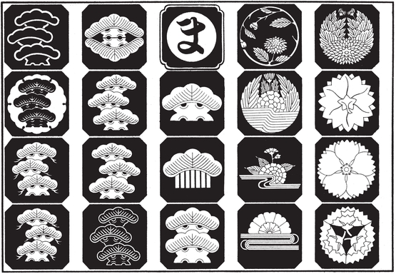 Japanese Animal and Floral Crest Designs - photo 31