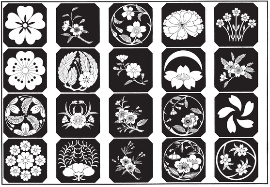 Japanese Animal and Floral Crest Designs - photo 35