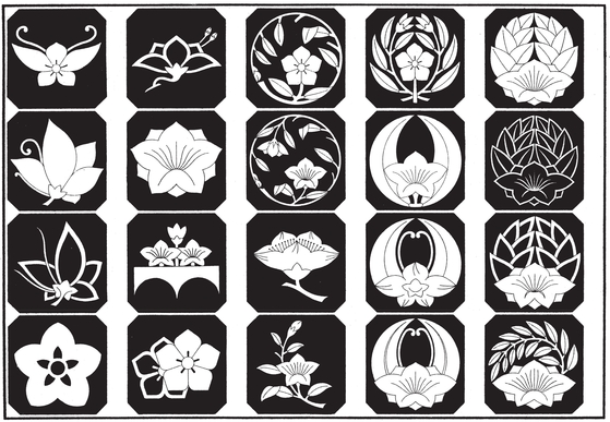 Japanese Animal and Floral Crest Designs - photo 44