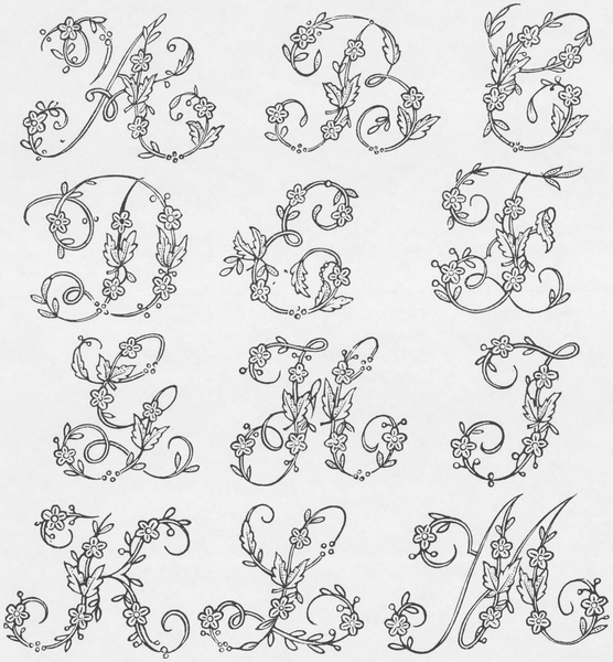 Victorian Alphabets Monograms and Names for Needleworkers From Godeys Ladys Book and Petersons Magazine - photo 37