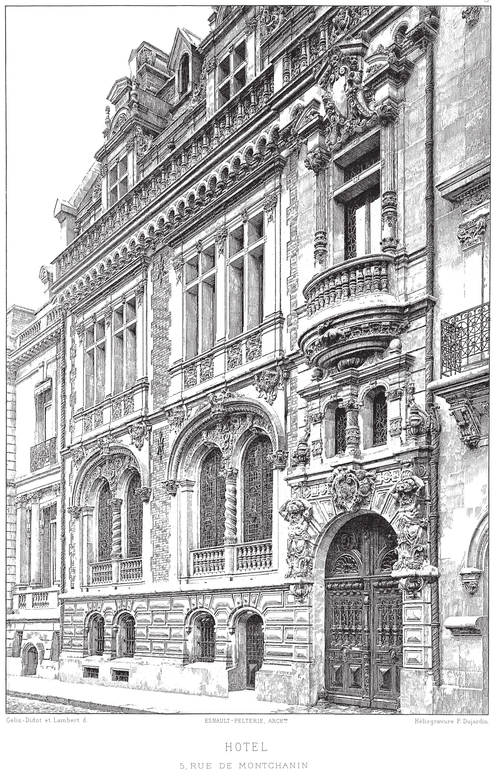 Paris Mansions and Apartments 1893 Facades Floor Plans and Architectural Details - photo 4