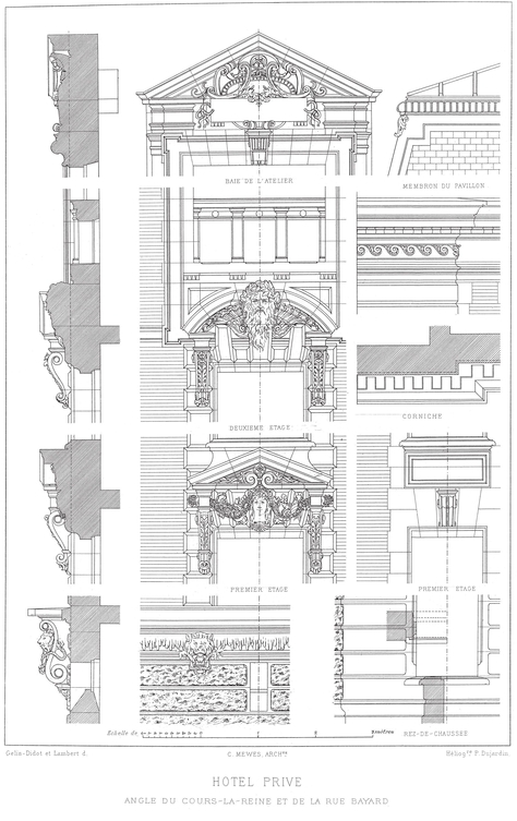 Paris Mansions and Apartments 1893 Facades Floor Plans and Architectural Details - photo 7