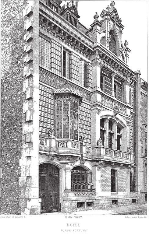 Paris Mansions and Apartments 1893 Facades Floor Plans and Architectural Details - photo 30