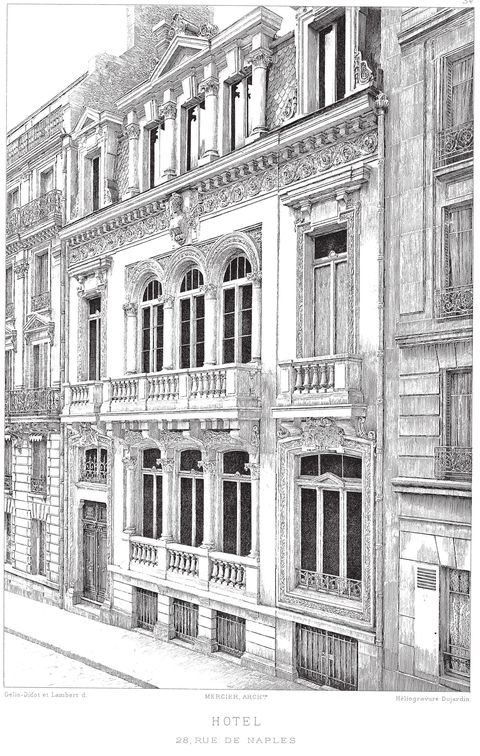 Paris Mansions and Apartments 1893 Facades Floor Plans and Architectural Details - photo 35