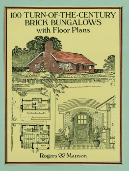 Manson - 100 Turn-of-the-Century Brick Bungalows with Floor Plans