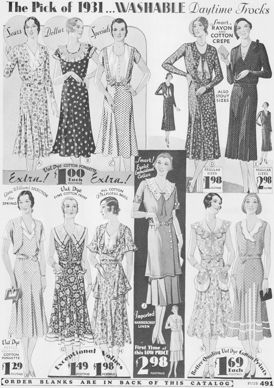 Everyday Fashions of the Thirties as Pictured in Sears Catalogs - photo 31