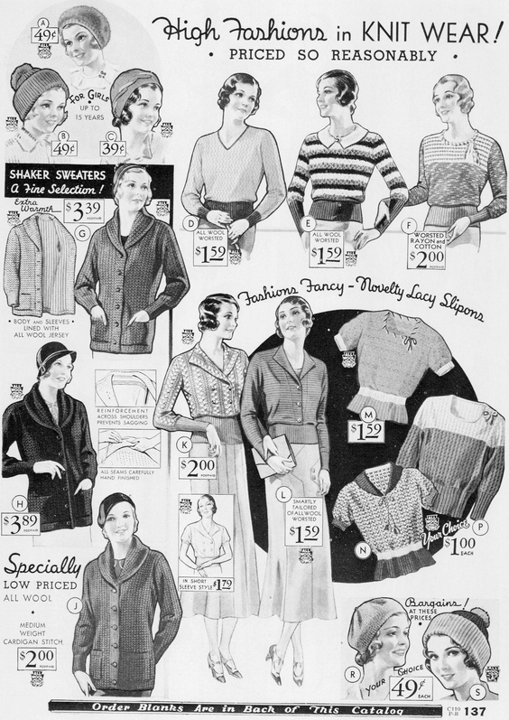 Everyday Fashions of the Thirties as Pictured in Sears Catalogs - photo 41