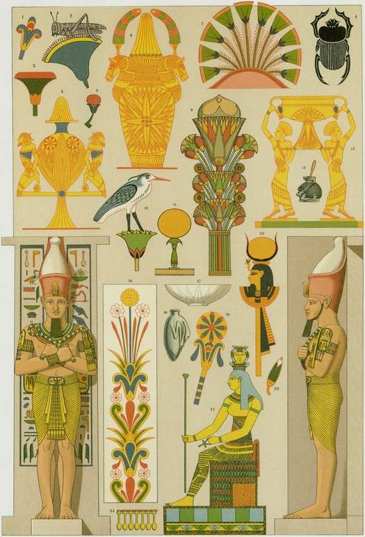 1 Ancient Egypt Motifs from murals and reliefs and various objects 2 - photo 2