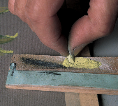 Sharpening Pastels A sandpaper block is a good sharpening tool for both - photo 6