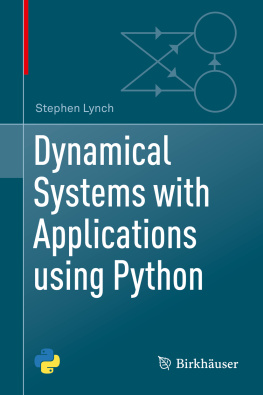 Stephen Lynch Dynamical Systems with Applications using Python