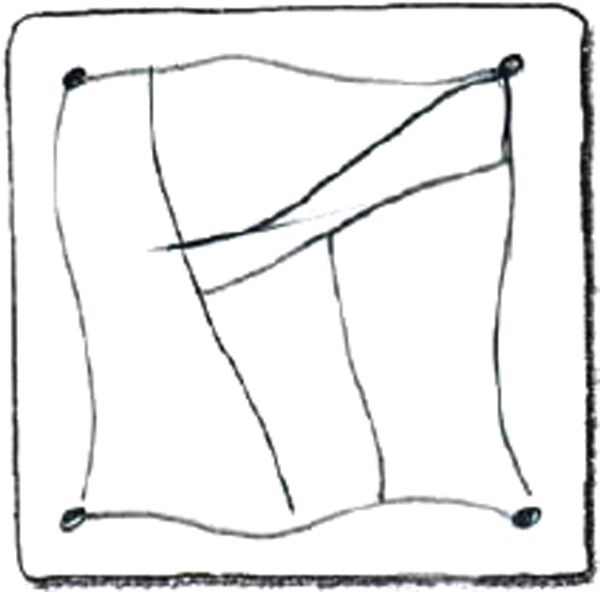 3 Draw a string with the pencil as a guide line Try a zigzag a loop an - photo 15