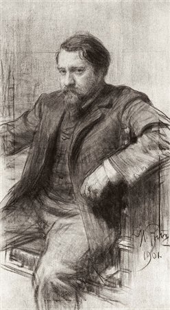 Ilya Repin Valentin Serov 1901 Charcoal on canvas 1165 x 633 cm - photo 3