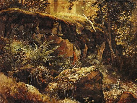 Boulders in a Forest Valaam study c 1858 Oil on canvas 32 x cm The - photo 4