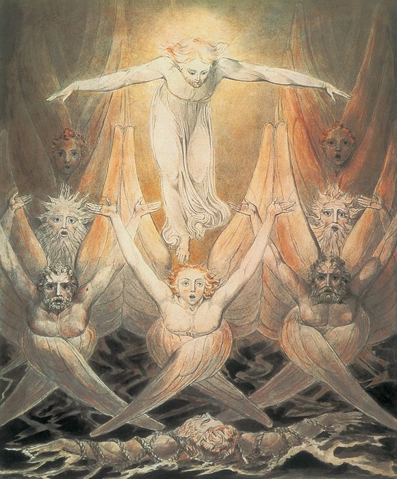 William Blake David Delivered Out of Many Waters He Rode upon the Cherubim - photo 2