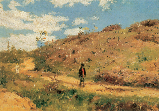 Summer Landscape in the Kursk Province 1881 Oil on cardboard 14 x cm - photo 5