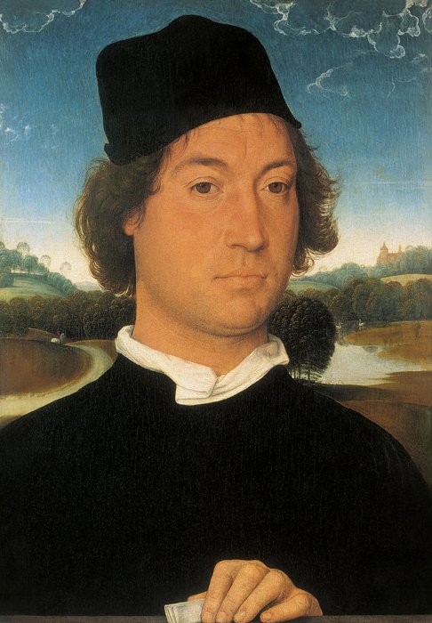 Hans Memling Portrait of a Man Holding a Letter c 1475 Oil on wood 35 x - photo 5