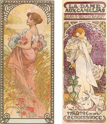 The Seasons Summer 1900 Colour lithograph 73 x cm The Mucha Trust - photo 6