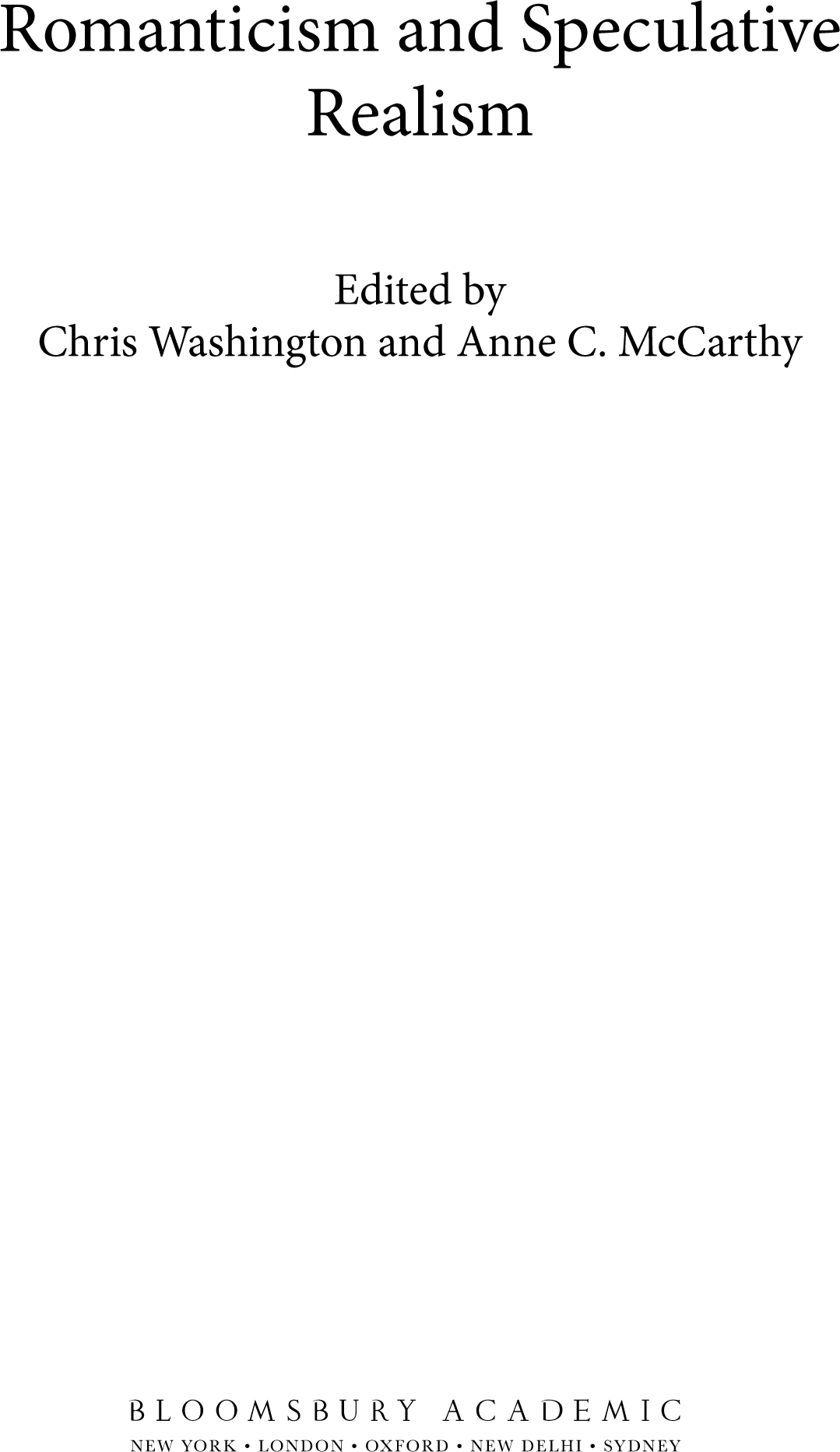 Contents Chris Washington and Anne C McCarthy The essays in this collection - photo 2