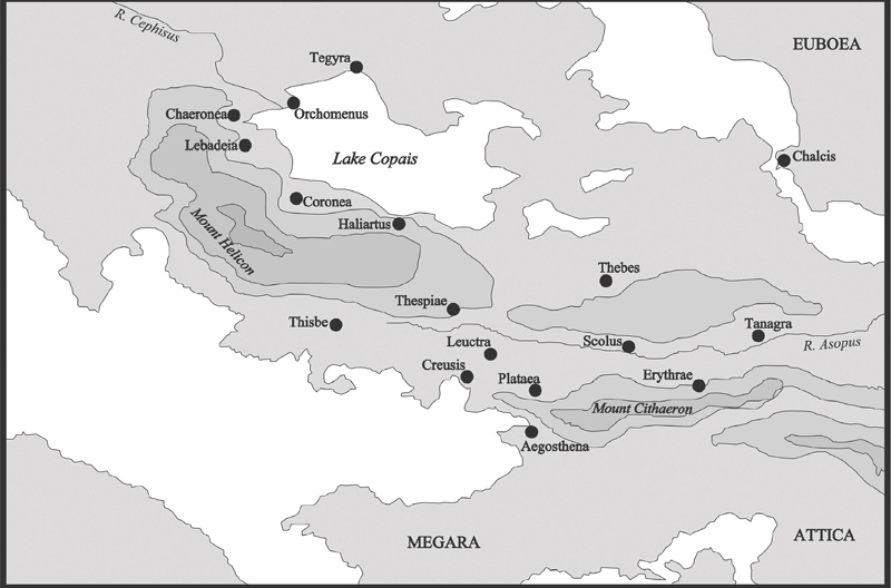 Map of Boeotia Map of Isthmus of Corinth Map of the Peloponnese - photo 5