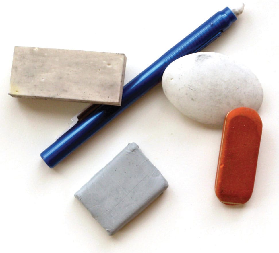 ERASERS There are several types of art erasers Plastic erasers are useful for - photo 5