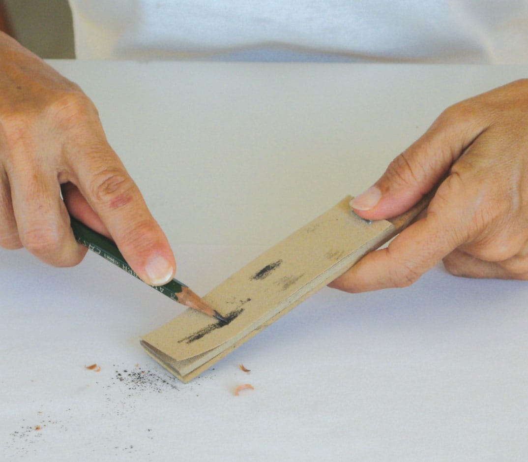 A SANDPAPER BLOCK This tool will quickly hone the lead into any shape you wish - photo 18