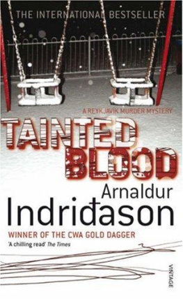 Arnaldur Indridason Reykjavik Murder Mysteries 1 Tainted Blood