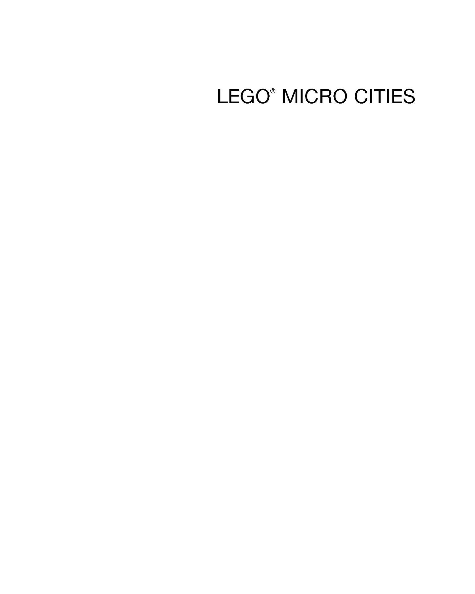 Lego Micro Cities Build Your Own Mini Metropolis - photo 2