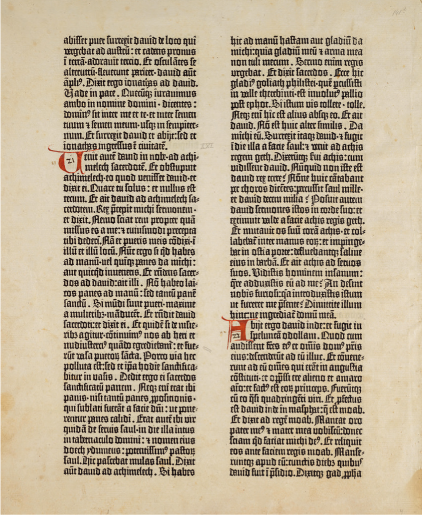 The Gutenberg Bible the first book to be printed with metal movable type - photo 6