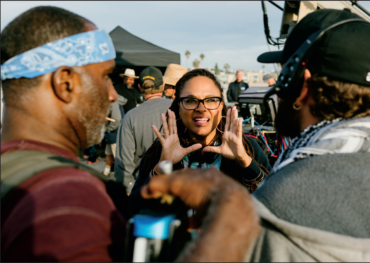 Director Ava DuVernay Charles Wallace and Meg with the Murry familys - photo 4