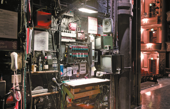 The Prompt Desk stage left Her Majestys Theatre The Muses Staircase - photo 1