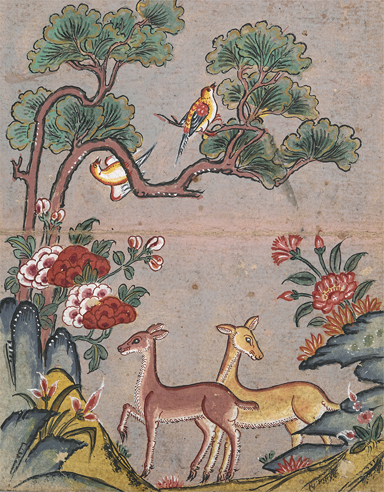 Detail of an Illustration in a Thai folding book containing extracts from the - photo 4