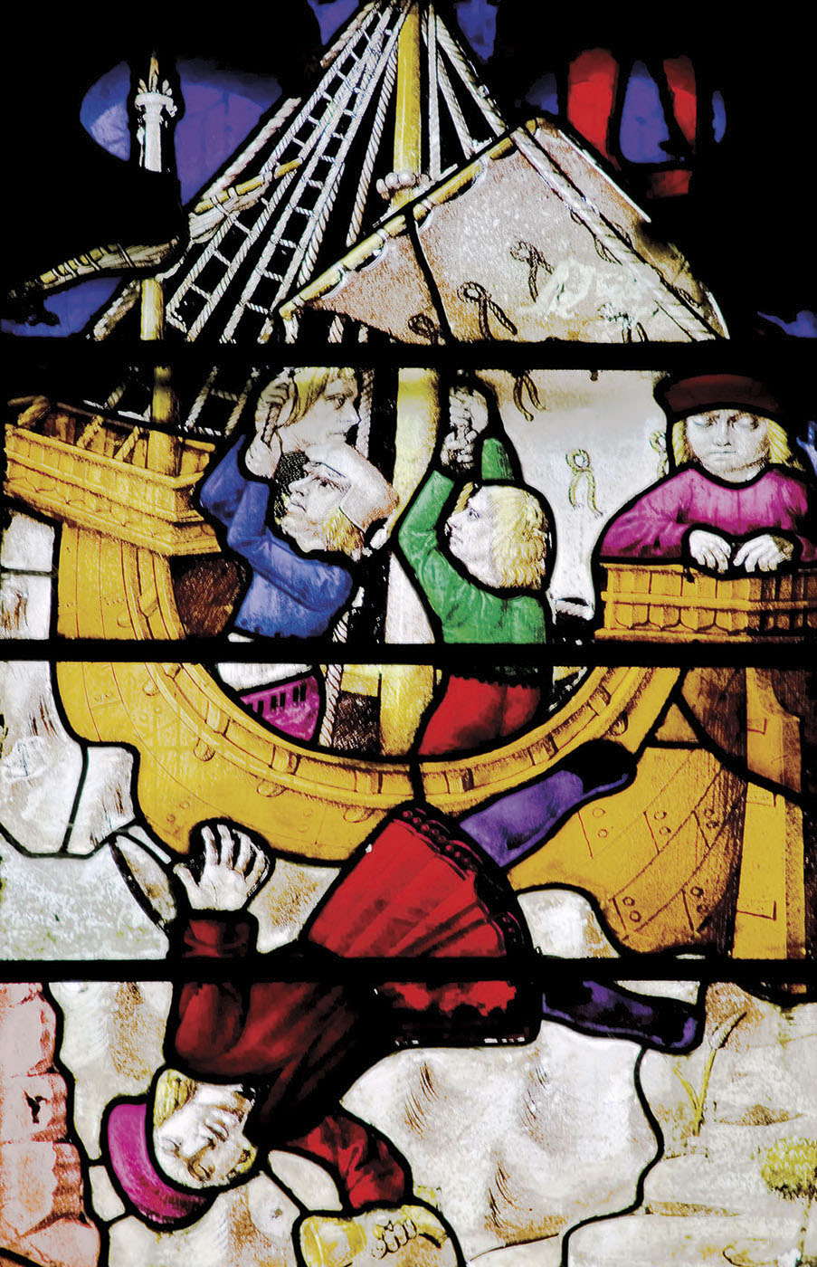 Detail of the legend of St Nicholas and The Cup in which a drowning boy is - photo 3