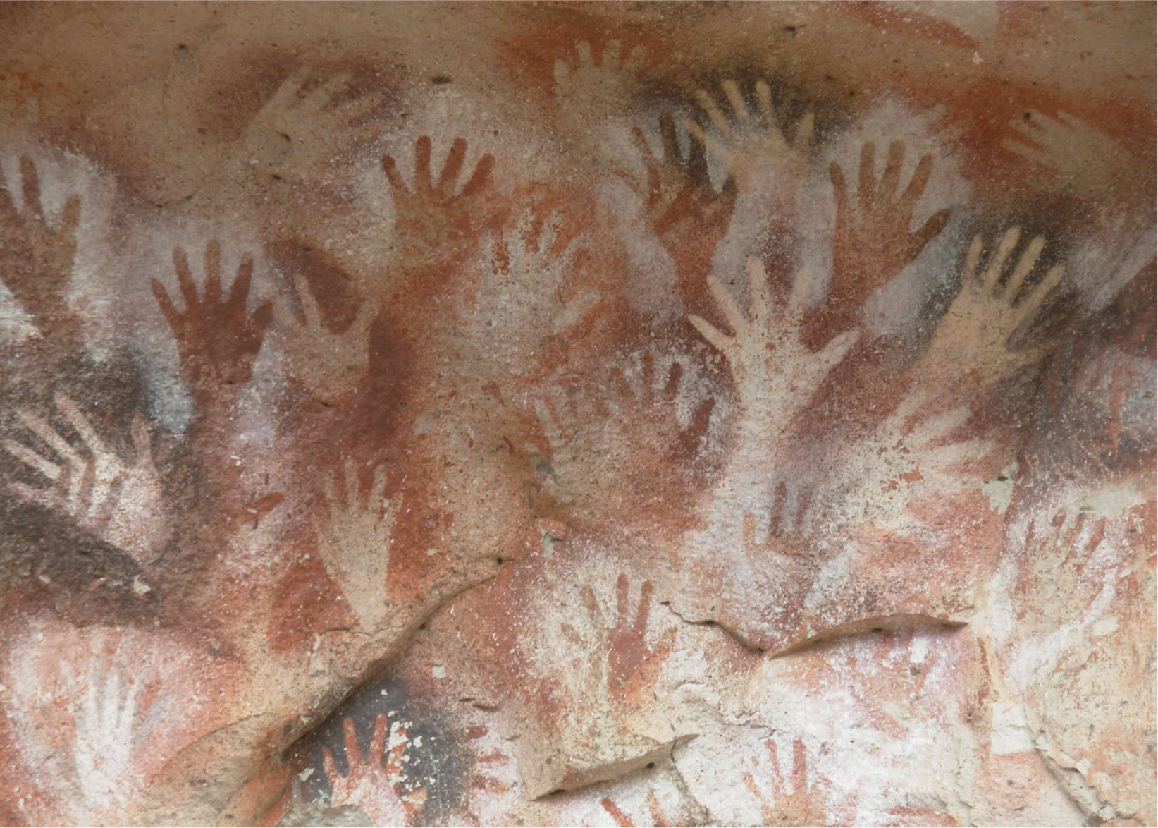 Cueva de las Manos Patagonia prehistoric handprints Cut marks incised - photo 6