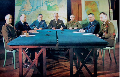 The Allied Commanders at their HQ in Norfolk House London in February 1944 - photo 7