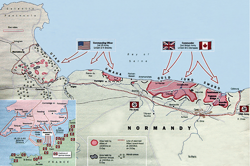 Map of D-Day USS Texas part of the vast Allied armada gathered for D-Day - photo 8