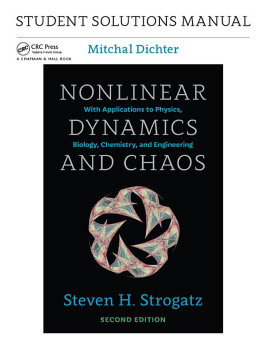 Mitchal Dichter - Student Solutions Manual for Nonlinear Dynamics and Chaos, 2nd edition
