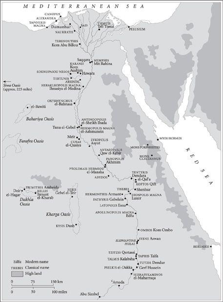 Map of Egypt in the Roman Period showing key sites mentioned in the text THE - photo 1