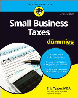 Eric Tyson - Small Business Taxes for Dummies